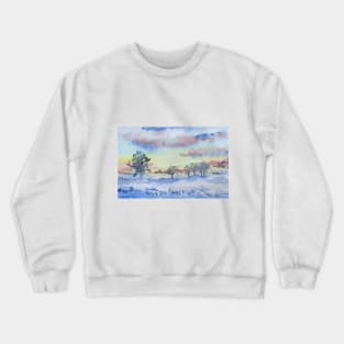 Snowy field Crewneck Sweatshirt